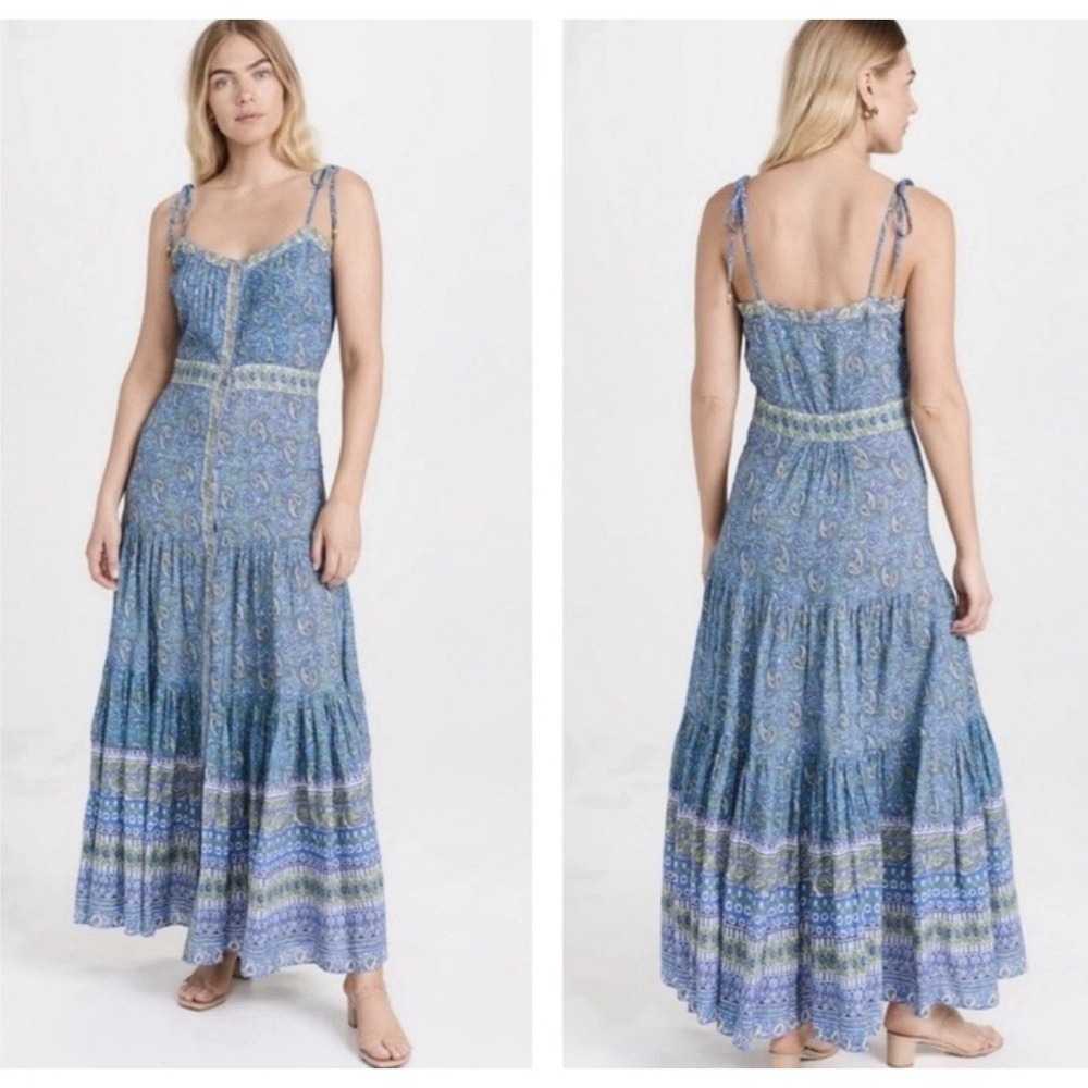 Veronica Beard Windansea Blue Paisley Maxi Dress Size Small - Picture 1 of 12